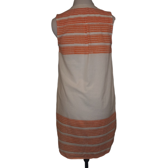 Oliphant Women's 100% Cotton V Neck Sleeveless with Pockets Shirt Dress Size S - Picture 2 of 8